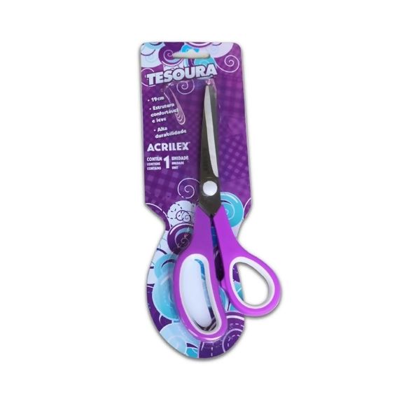 Tesoura_Acrilex_19cm-Roxo-delarestecidos