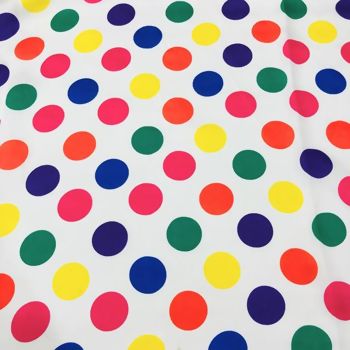 Cetim-estampado-poa-colorido-branco-delarestecidos