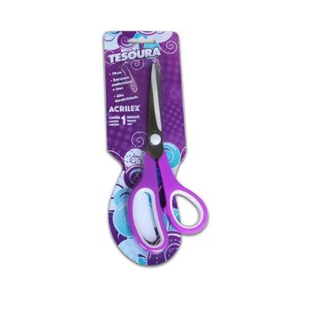 Tesoura_Acrilex_19cm-Roxo-delarestecidos